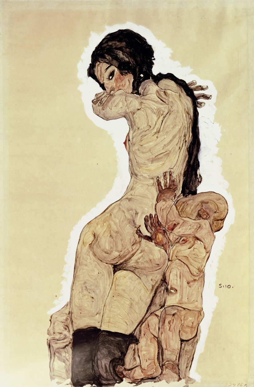 Matka i Dziecko, 1910 autorstwa Egon Schiele