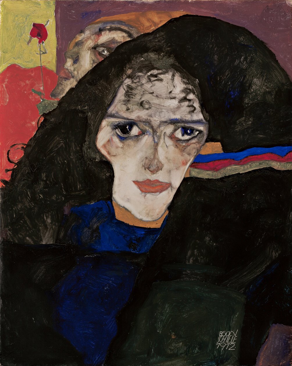 Kobieta w żałobie, 1912 autorstwa Egon Schiele