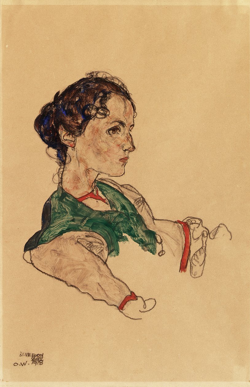 Portret artystki Silvii Koller autorstwa Egon Schiele