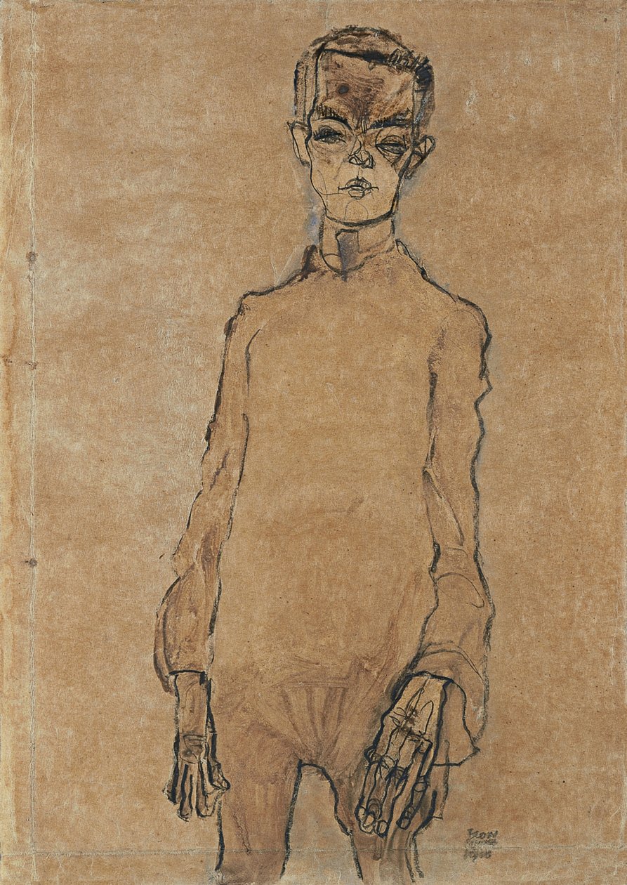 Autoportret, 1910 autorstwa Egon Schiele