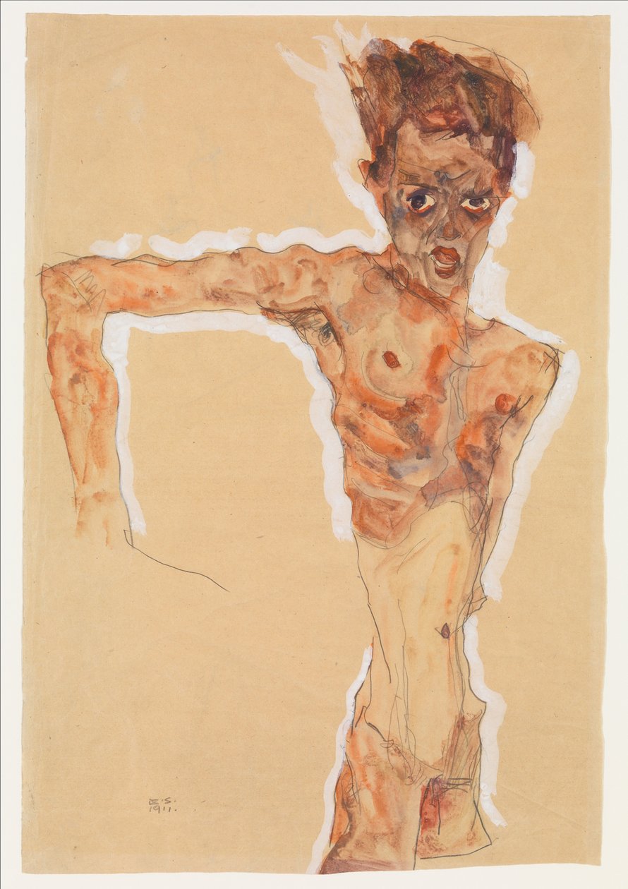 Autoportret, 1911 autorstwa Egon Schiele