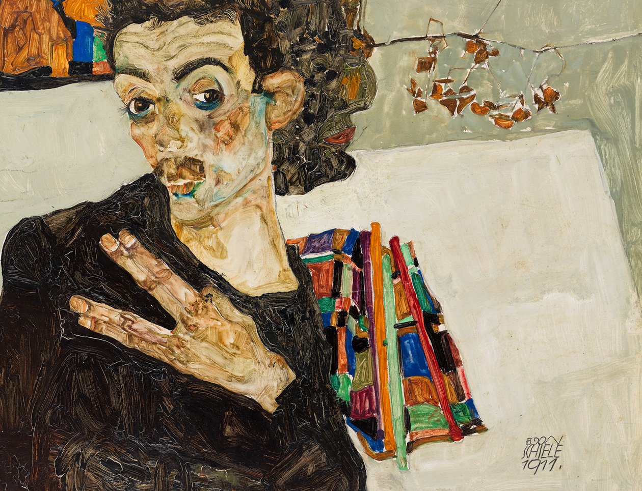 Autoportret, 1911. autorstwa Egon Schiele
