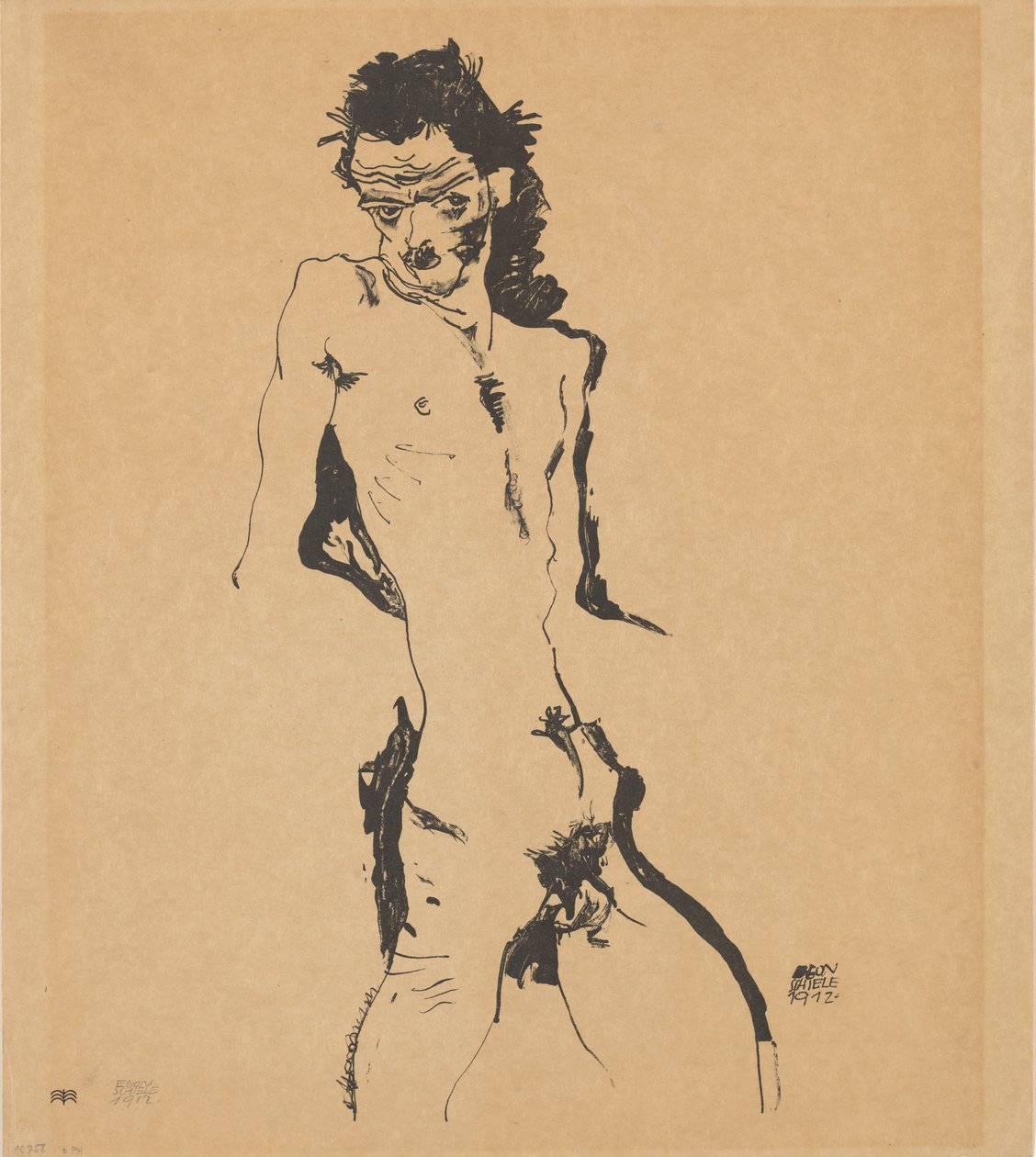 Autoportret, 1912. autorstwa Egon Schiele
