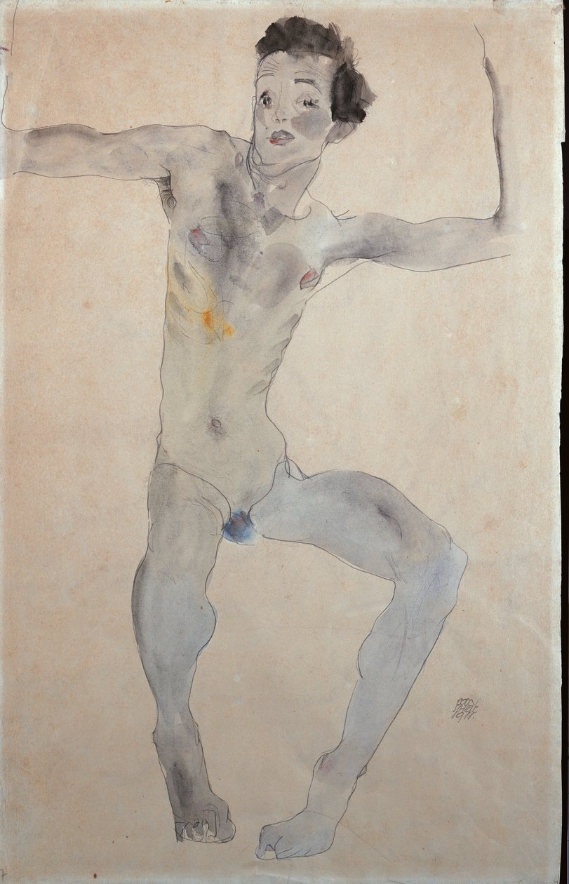 Autoportret, 1911 autorstwa Egon Schiele