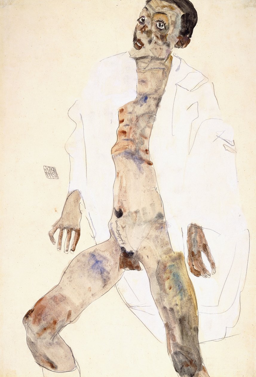 Stojący mężczyzna autorstwa Egon Schiele