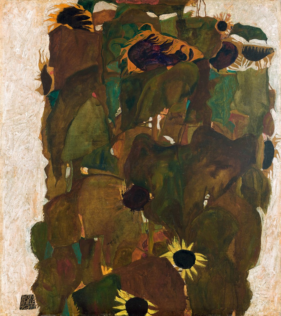 Słoneczniki I, 1911. autorstwa Egon Schiele