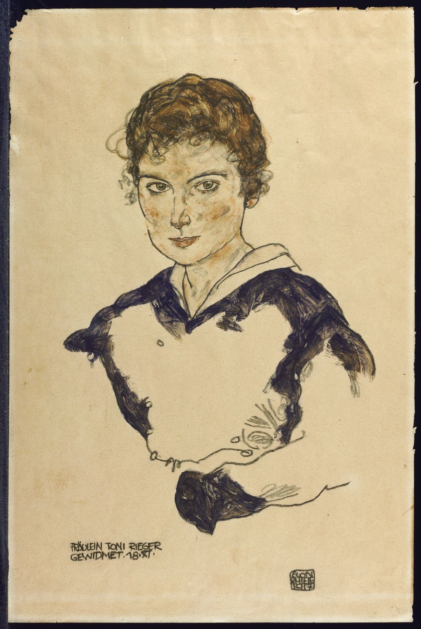 Nieznany obraz autorstwa Egon Schiele