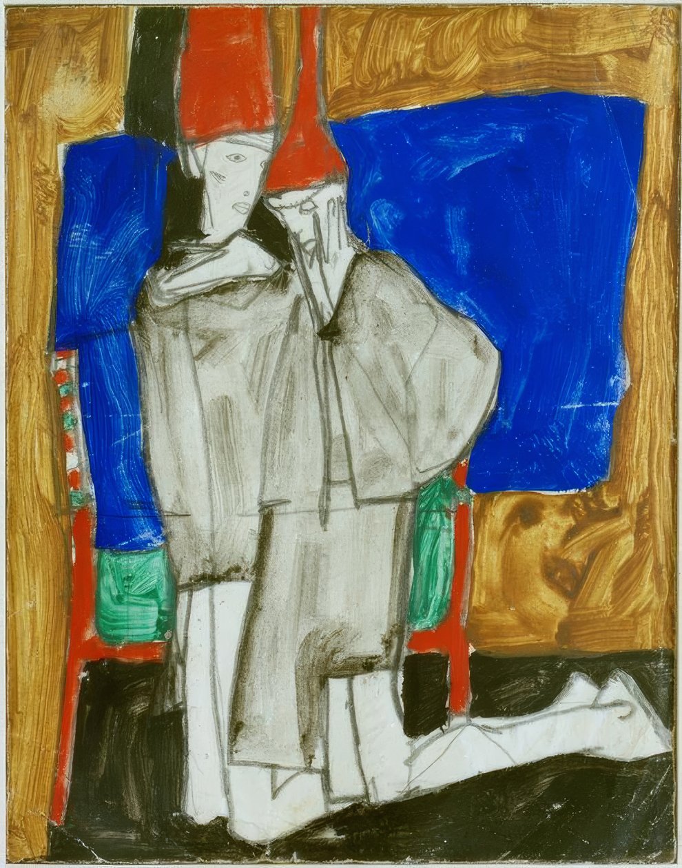 Dwa klęczące autorstwa Egon Schiele