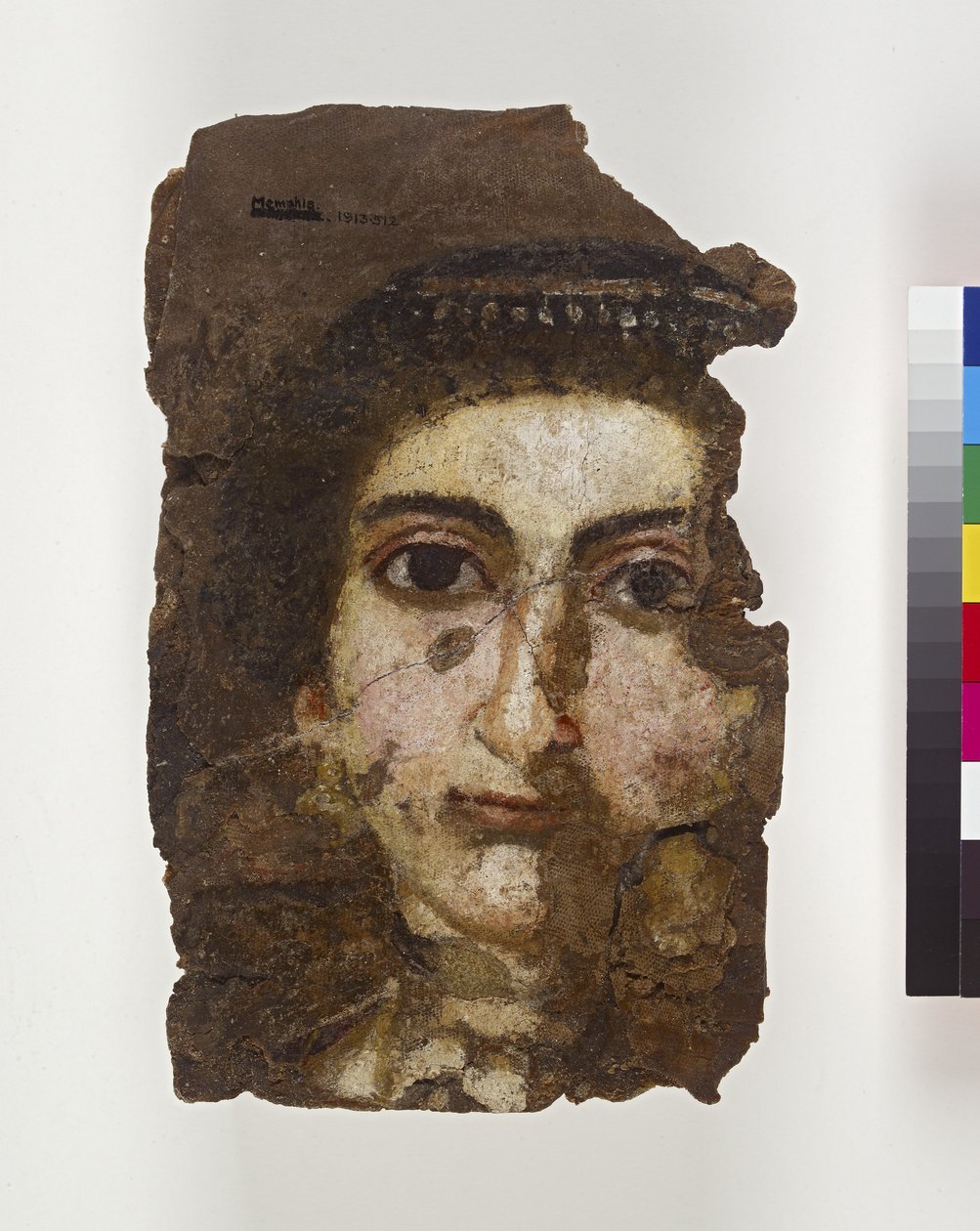 Portret mumii młodej kobiety, prawdopodobnie II-III w. n.e. (enkaustyka na drewnie) autorstwa Egyptian