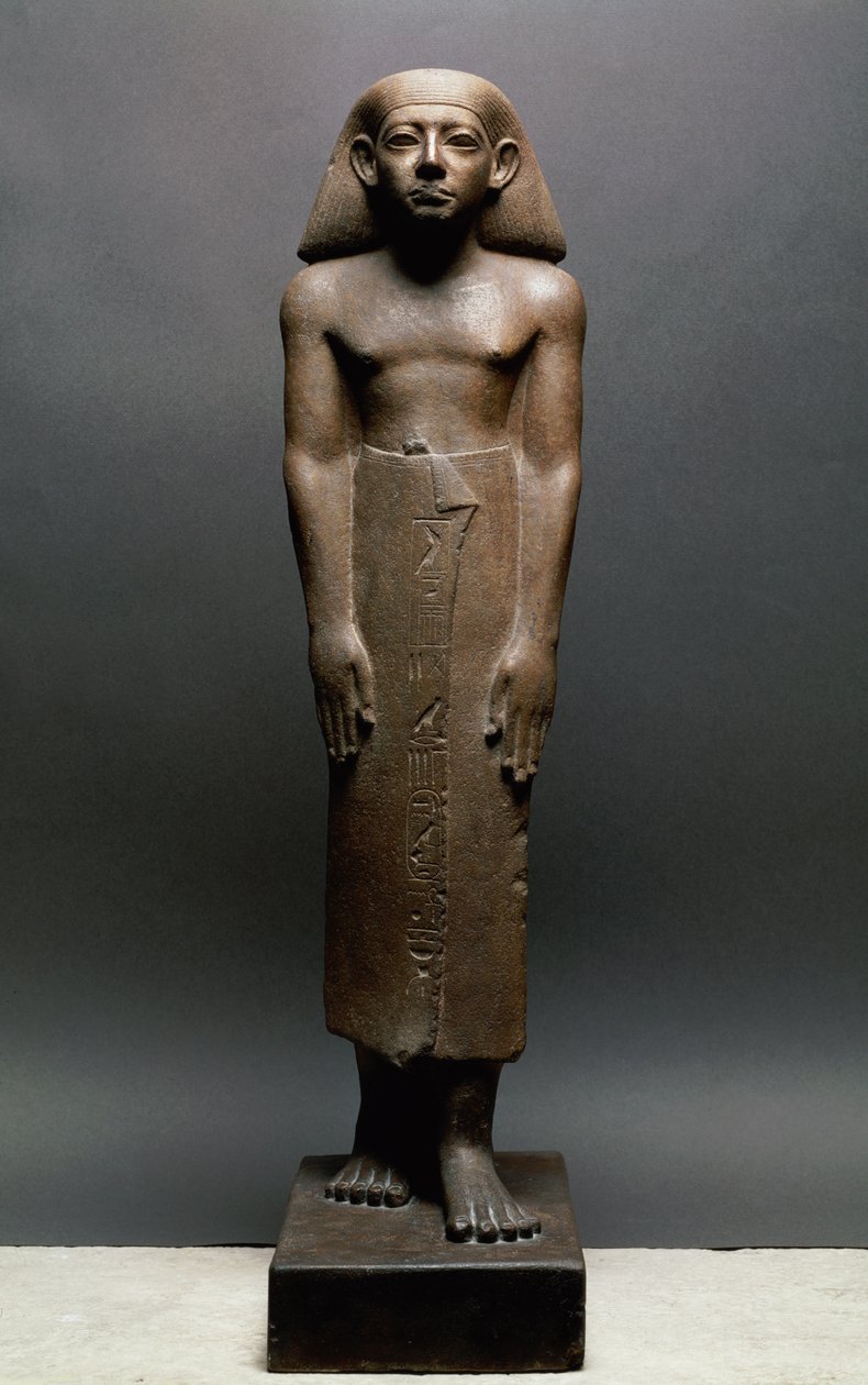 Statuetka Amenemhatankha, robotnika z Crocodilopolis (Fayum) z czasów panowania Amenemhata III, Średnie Państwo, ok. 1843-1798 p.n.e. (quarzit) autorstwa Egyptian 12th Dynasty