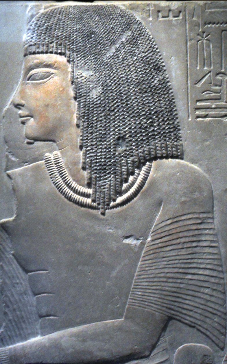 Relief Imenmesa i Dejata, rodziców generała Imenemineta, z grobowca w Memfis, ok. 1336 r. p.n.e. autorstwa Egyptian 18th Dynasty