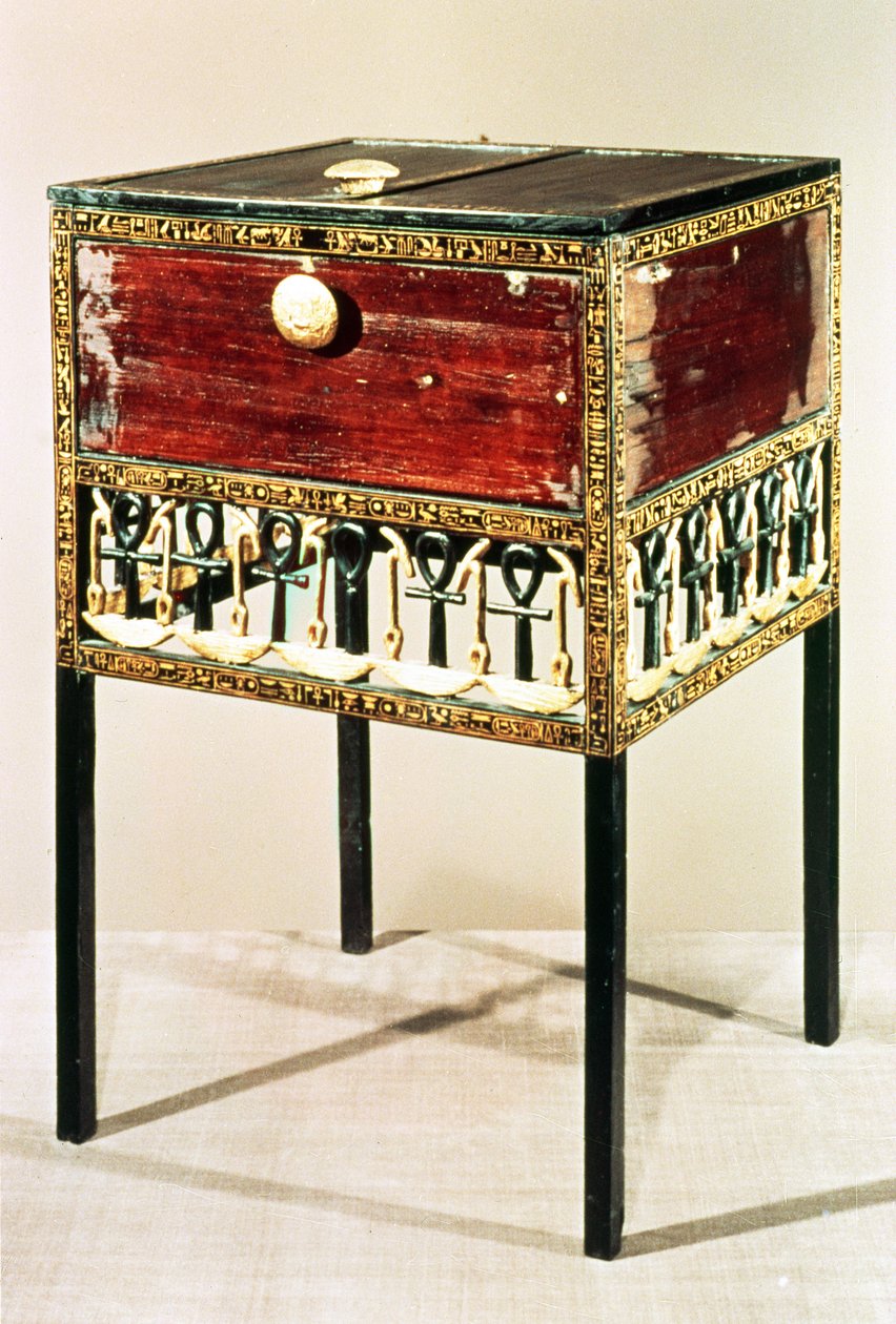 Ozdobna szafka ze Skarbu Tutanchamona autorstwa Egyptian 18th Dynasty