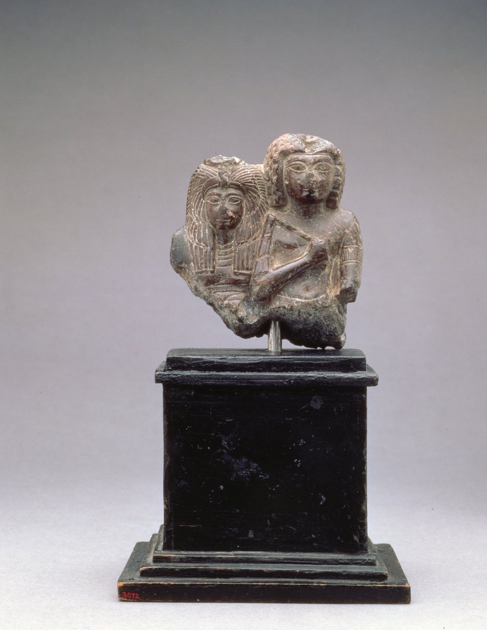 Król Amenophis I i jego matka, Ahmose-Nofretiri, prawdopodobnie z czasów panowania Amenophisa III, Nowe Państwo, 1390-1353 pne (steatyt) autorstwa Egyptian 19th Dynasty