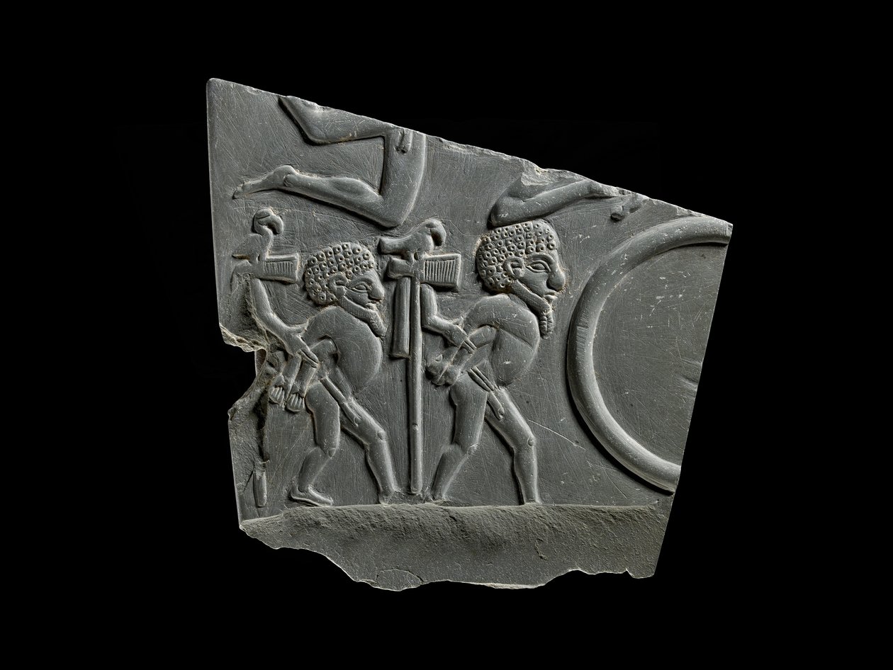 Fragment mułu z palety pola bitwy autorstwa Egyptian 1st Dynasty