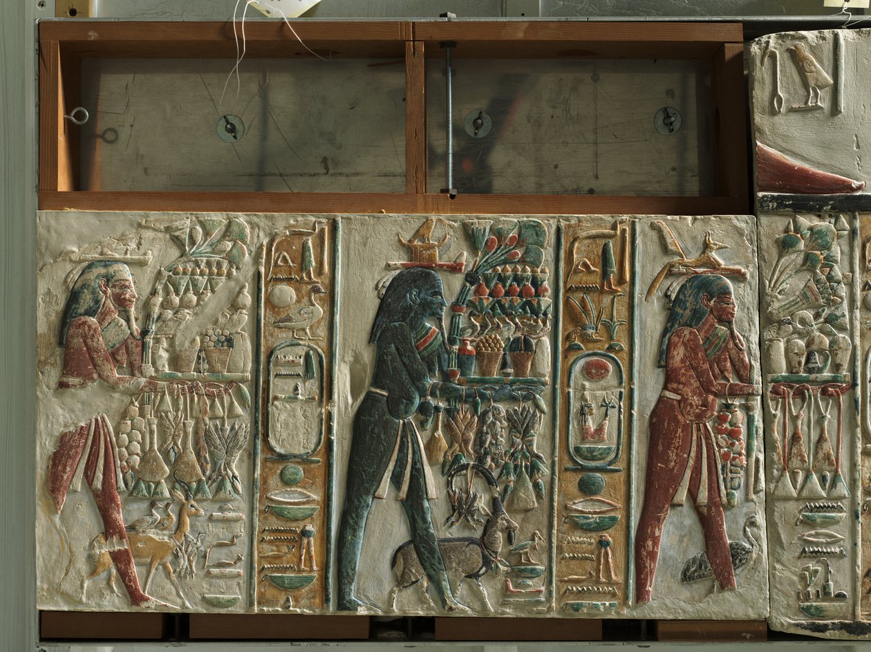 Nome Bogowie niosący ofiary, ok. 1391-1353 p.n.e. autorstwa Egyptian 18th Dynasty