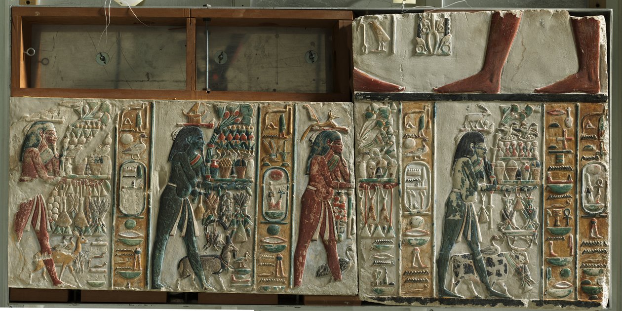 Nome Bogowie niosący ofiary, ok. 1391-1353 p.n.e. autorstwa Egyptian 18th Dynasty
