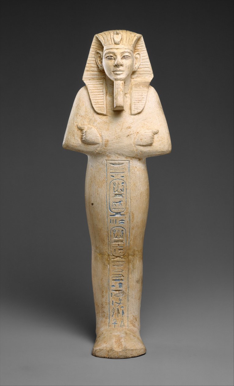 Shabti z Merenptah, c.1213-03 pne (wapień) autorstwa Egyptian 19th Dynasty