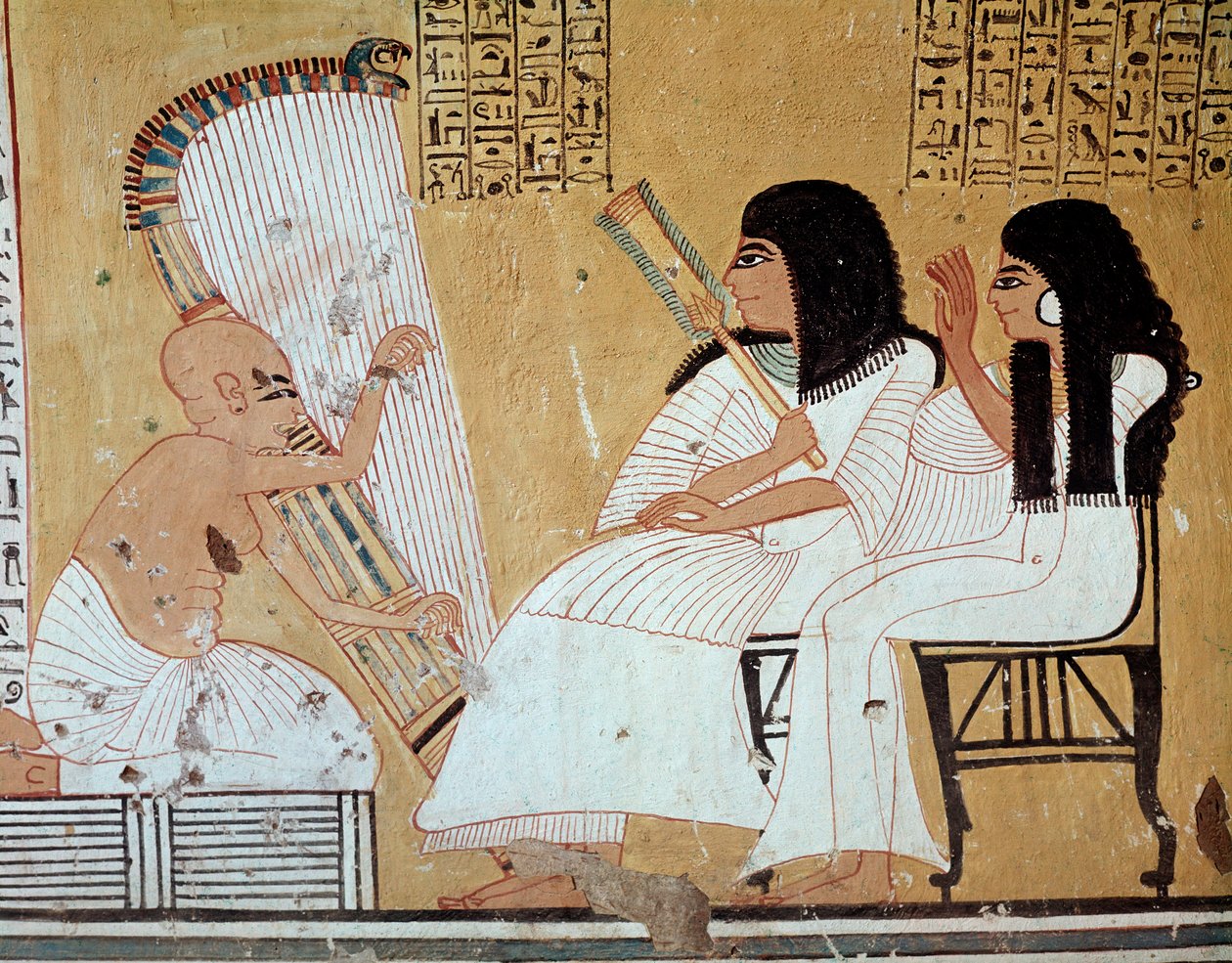 Muzycy (fresk) autorstwa Egyptian 20th Dynasty