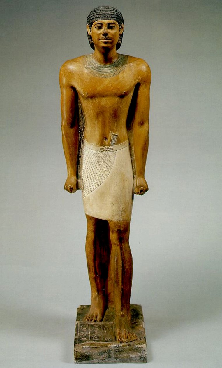 Atjema Standing (malowany wapień) autorstwa Egyptian 6th Dynasty