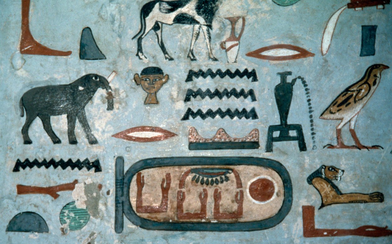 Kartusz Amenemhata I Cywilizacja Egipska autorstwa Egyptian Egyptian