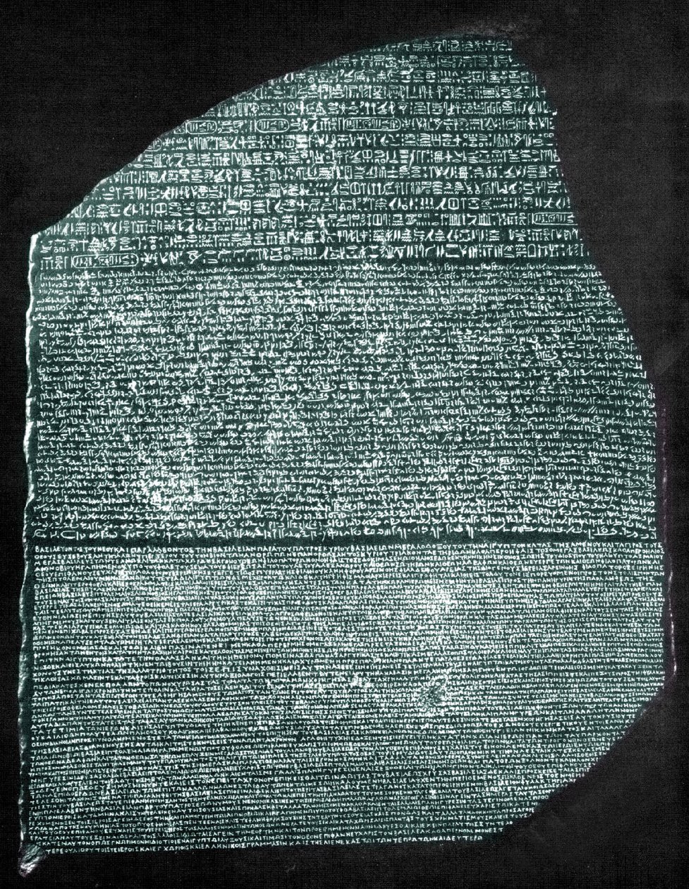 Kamień z Rosetty (granodioryt) autorstwa Egyptian Ptolemaic Period