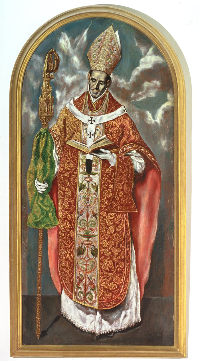 Św. Ildefonsus, kopia oryginału w Escorial autorstwa El Greco