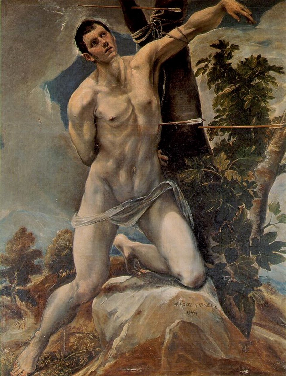 San Sebastián, 1576-79 autorstwa El Greco