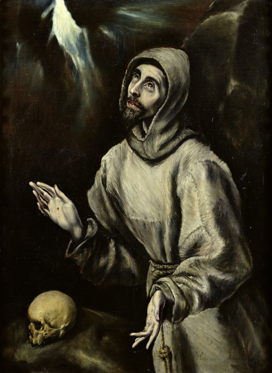 Stygmaty św. Franciszka z Asyżu, ok. 1595 r. autorstwa El Greco