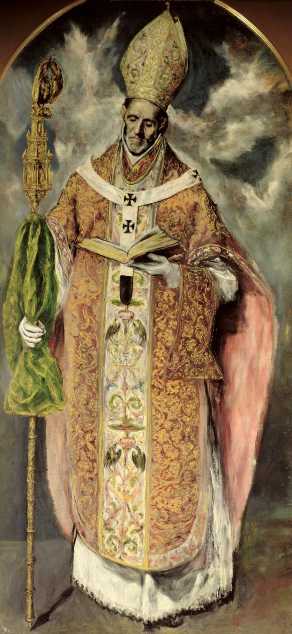 Św. Ildefonso (607-667) 1605-1610 autorstwa El Greco