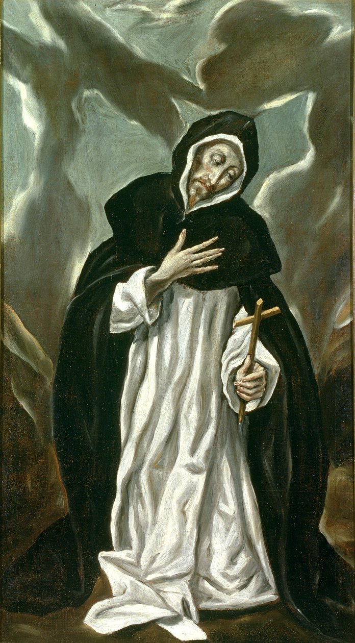 Św.Dominik Guzman (ok.1170-1221) autorstwa El Greco