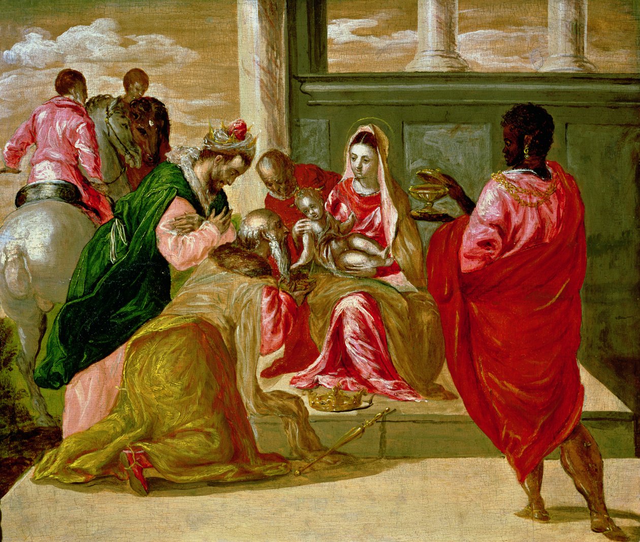Pokłon Trzech Króli, 1567-70 autorstwa El Greco