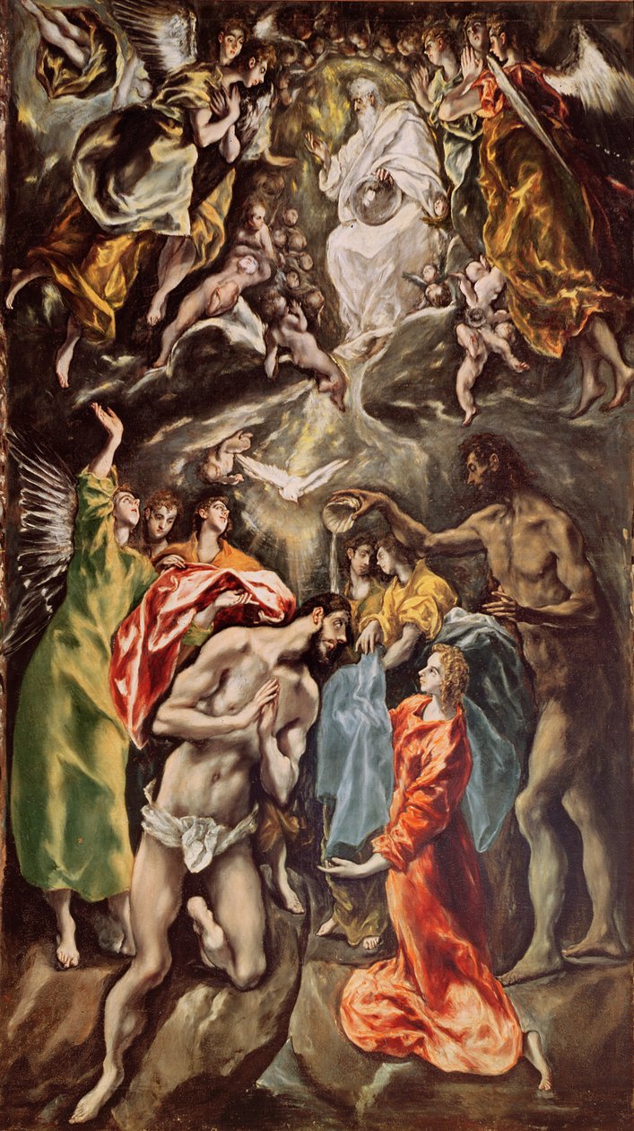 Chrzest Chrystusa, 1608-14 autorstwa El Greco