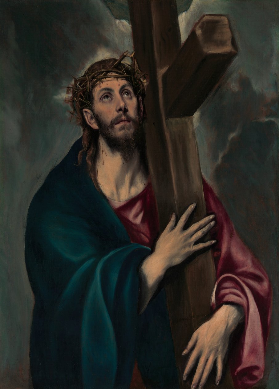 Chrystus dźwigający krzyż, ca. 1577-87. autorstwa El Greco