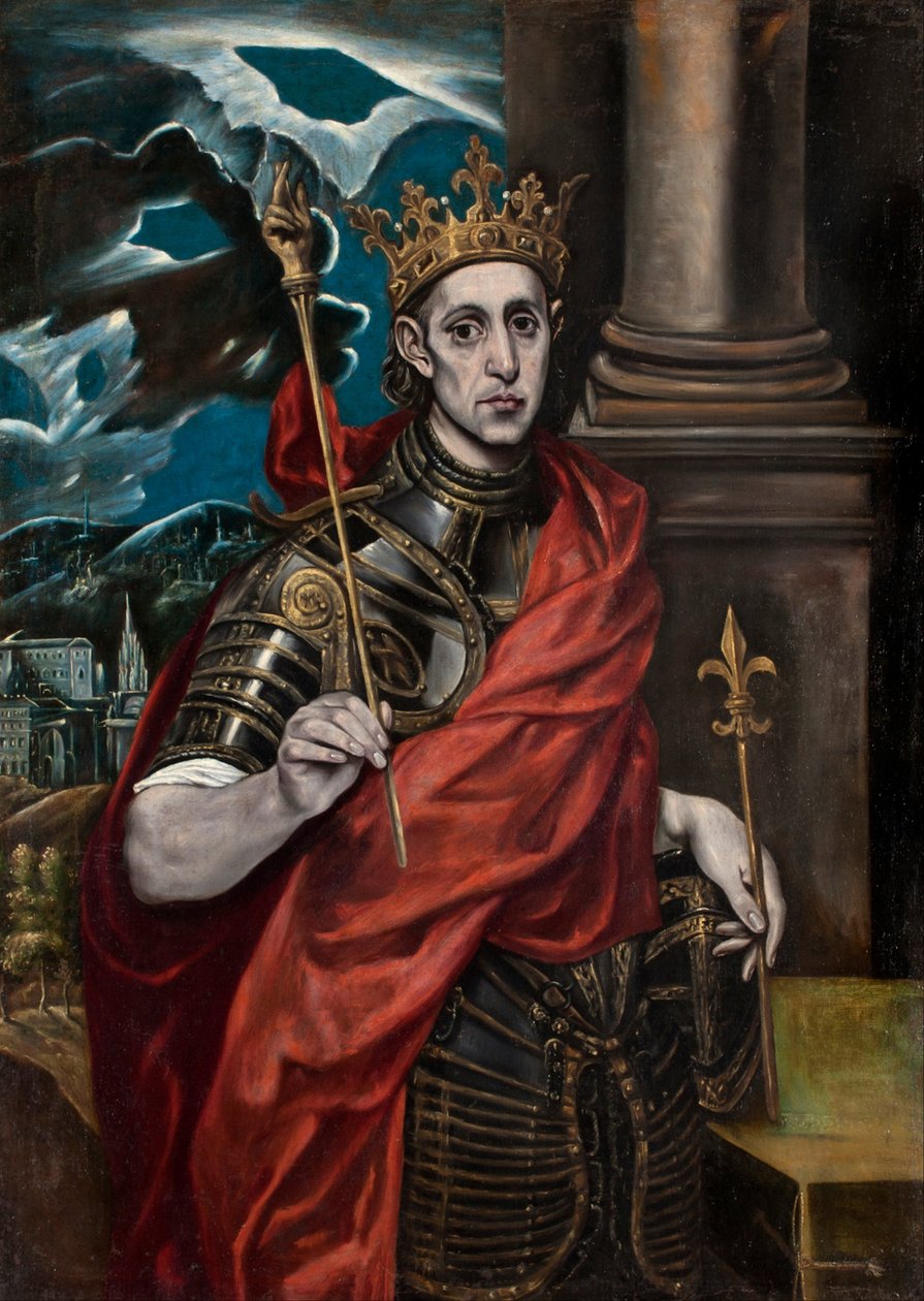 Św. Ludwik IX z Francji autorstwa El Greco