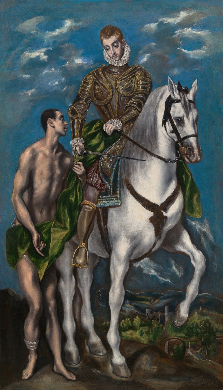 Św. Marcin i żebrak, 15971600. autorstwa El Greco