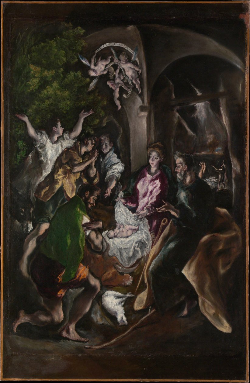 Adoracja pasterzy, ok. 1605-10 autorstwa El Greco