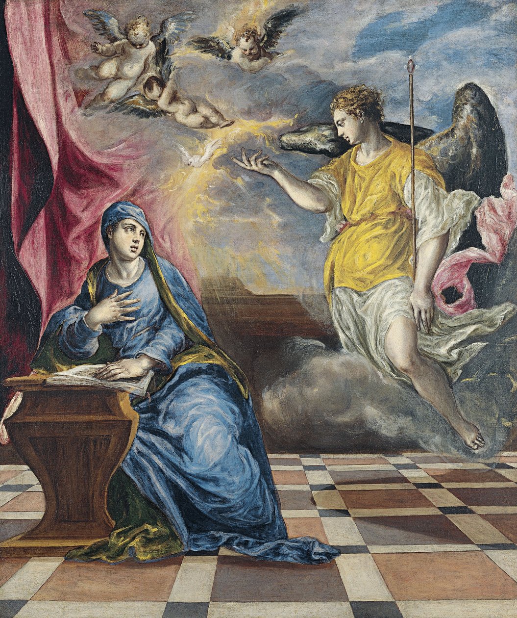 Zwiastowanie, ok. 1576 autorstwa El Greco