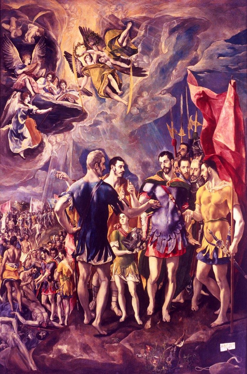 Męczeństwo św. Maurycego, 286 c1580-1581 autorstwa El Greco