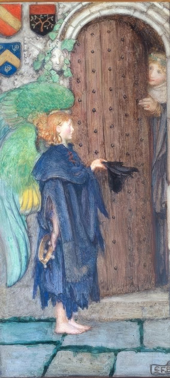 Anioł u drzwi autorstwa Eleanor Fortescue Brickdale