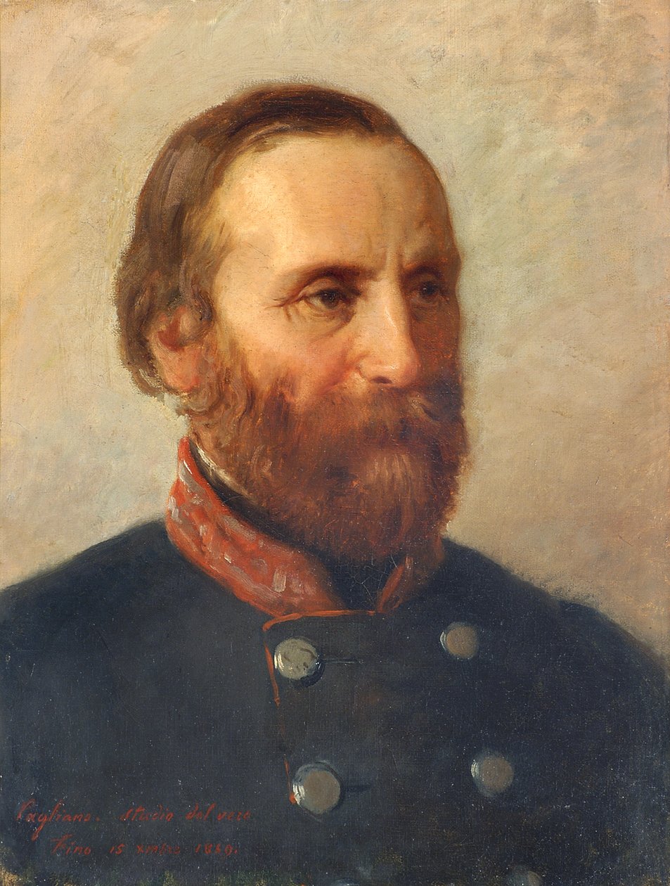 Portret prawdziwego generała Giuseppe Garibaldi autorstwa Eleuterio Pagliano