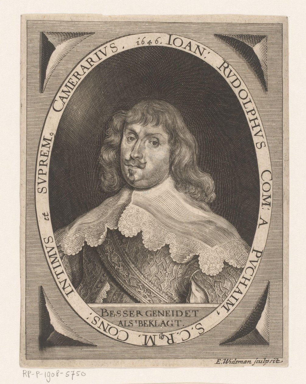 Portret Johanna Rudolpha von Puchaim autorstwa Elias Widemann