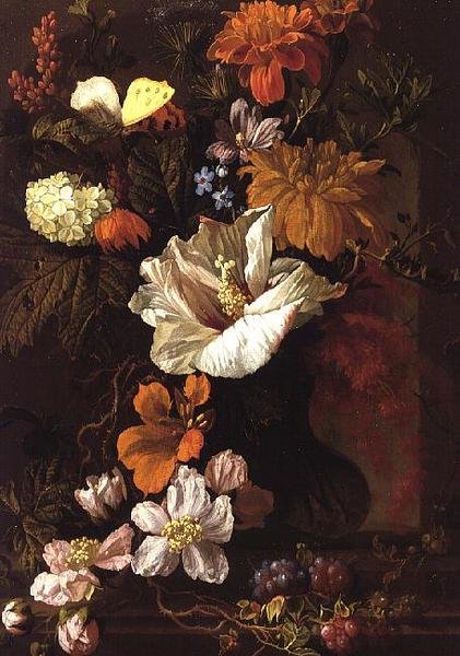 Martwa natura z kwiatów (panel) autorstwa Elias van den Broeck