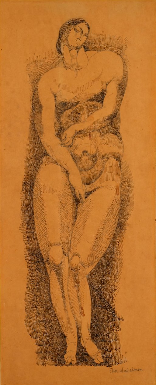 Akt kobiecy stojący, ok. 1909. autorstwa Elie Nadelman