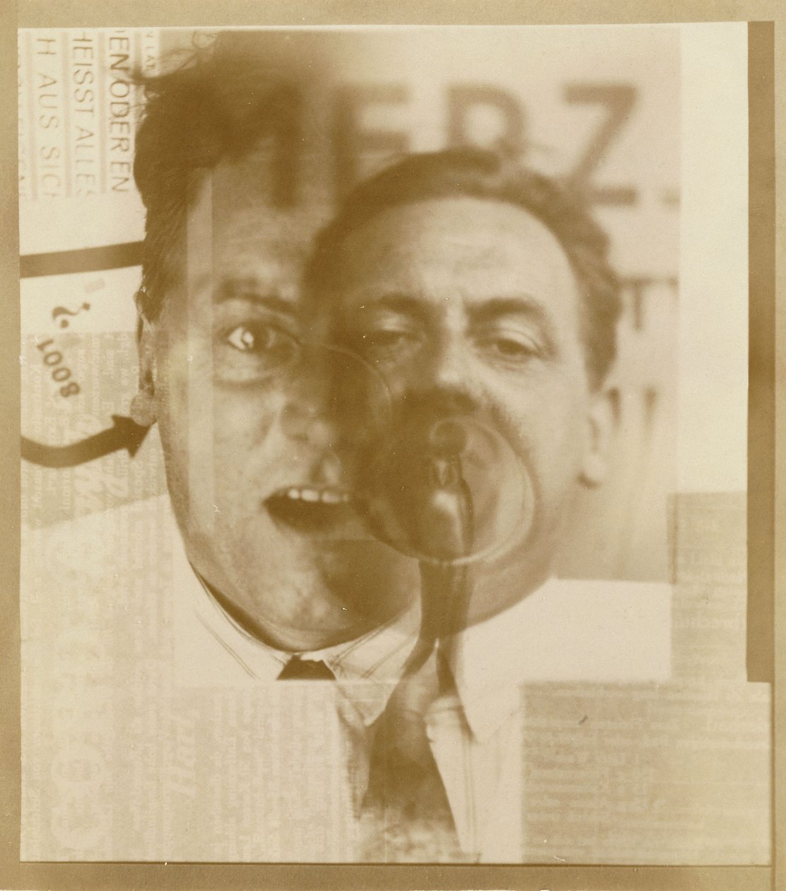 Kurt Schwitters, 1924/5 autorstwa Eliezer Markowich Lissitzky