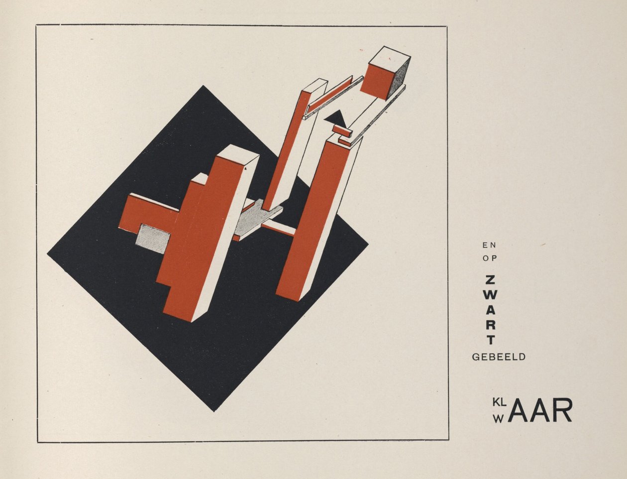 O dwóch kwadratach, 1922. autorstwa Eliezer Markowich Lissitzky