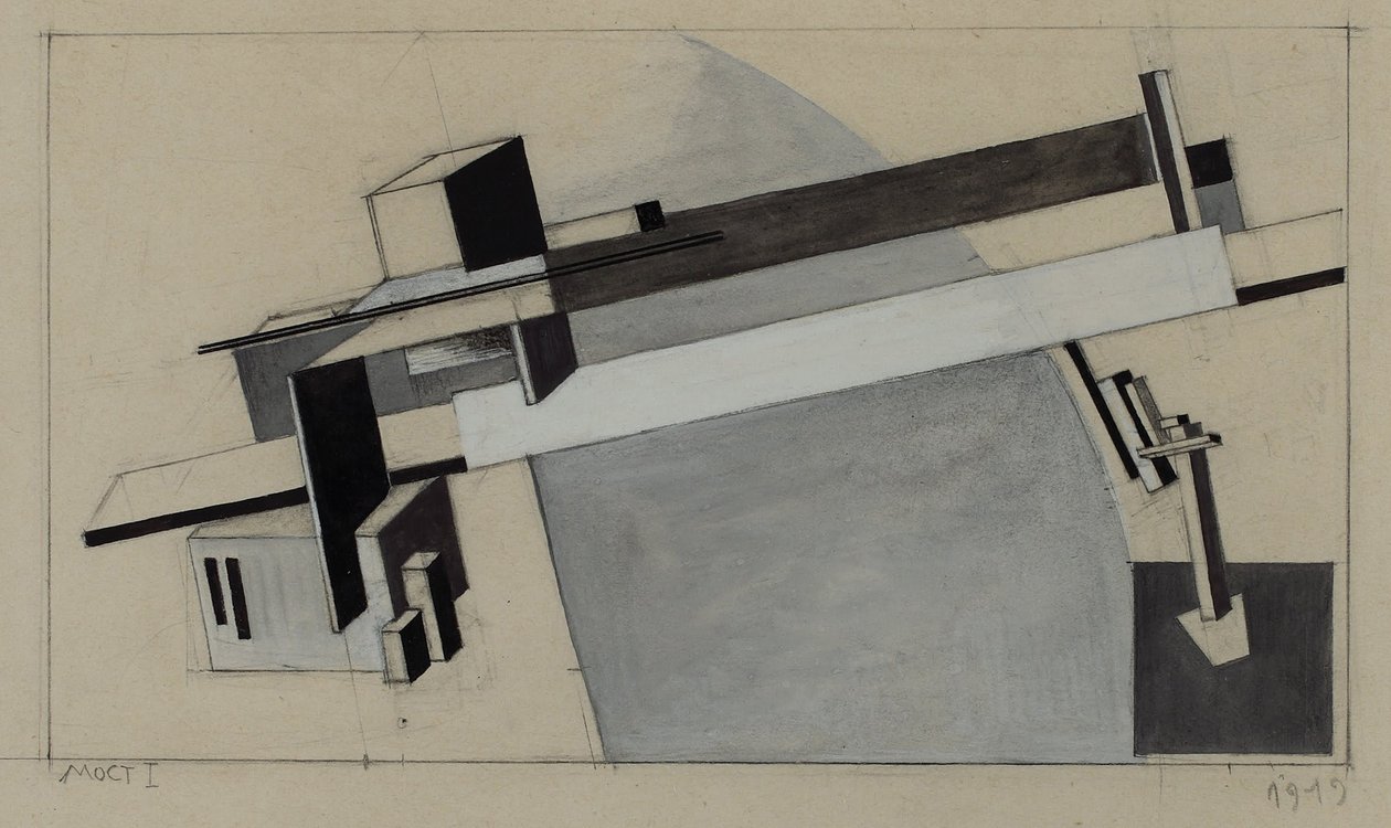 Most I autorstwa Eliezer Markowich Lissitzky