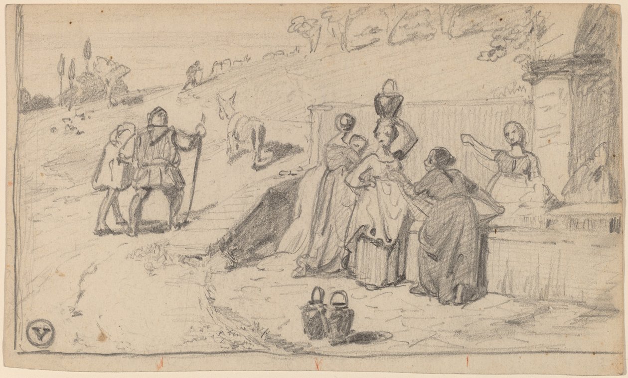 Ojciec i syn autorstwa Elihu Vedder