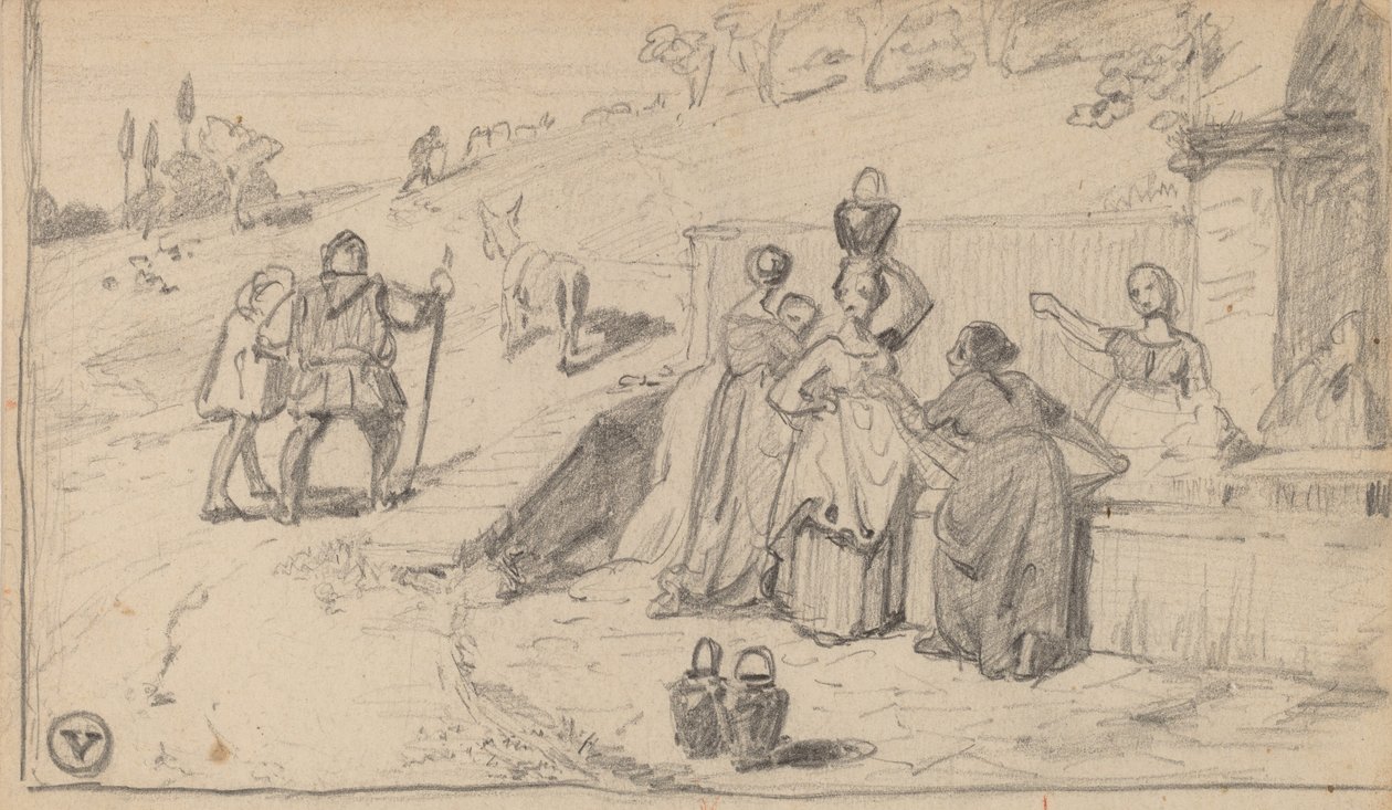 Ojciec i Syn, ok. 1859. autorstwa Elihu Vedder