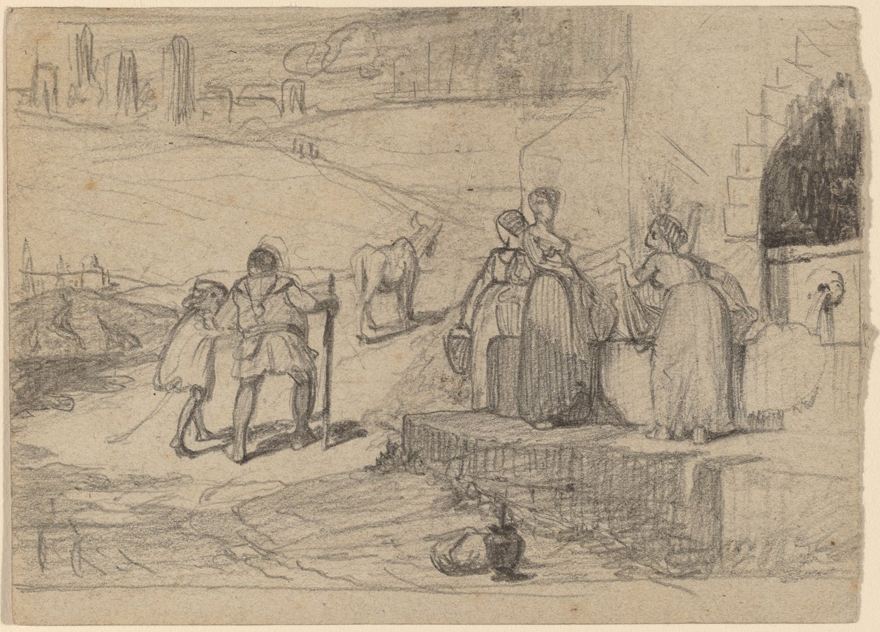 Ojciec i Syn, ok. 1859. autorstwa Elihu Vedder