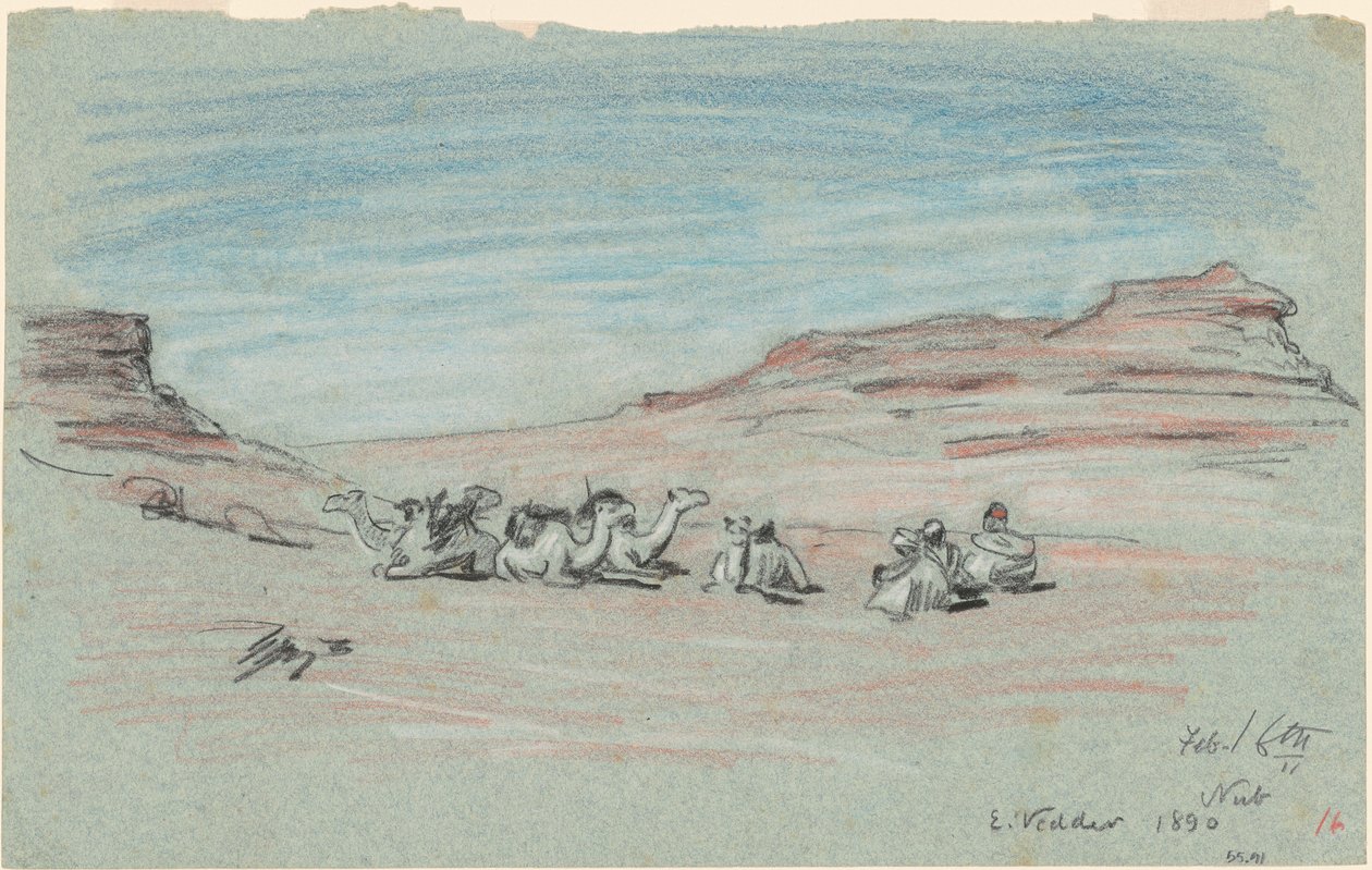 Podróż po Nilu, nr 20 autorstwa Elihu Vedder